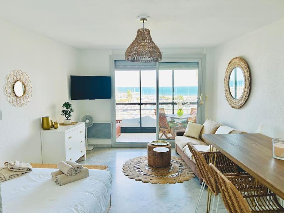 Studio Chic & Cosy Vue Mer, Clim, Parking La Grande-Motte Exterior foto