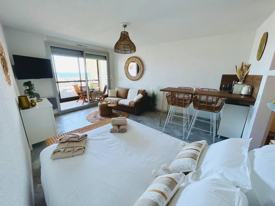 Studio Chic & Cosy Vue Mer, Clim, Parking La Grande-Motte Exterior foto